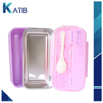 Pink ECO Lunch Box - 600ml with 304 Stainless Steel Spoon [PD][1Pc]