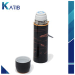 WATER BOTTLE FLASK MARBLE TEXTURE [PD][1Pc]