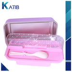 Pink ECO Lunch Box - 600ml with 304 Stainless Steel Spoon [PD][1Pc]