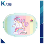 Unicorn Lunch Box With Two Portions, Spoon & Fork [PD][1Pc]