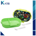 Ben 10 Lunch Box With Two Portions, Spoon & Fork [PD][1Pc]