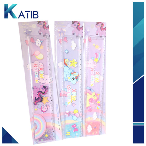 Unicorn Glitter Water - Ruler[PD][1Pc]