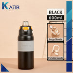 Black Steel Water Bottle [PD][1PC]