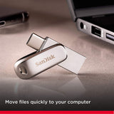 SanDisk Ultra 128GB Dual Drive Luxe USB Type-C Flash Drive [PD] [1PC]