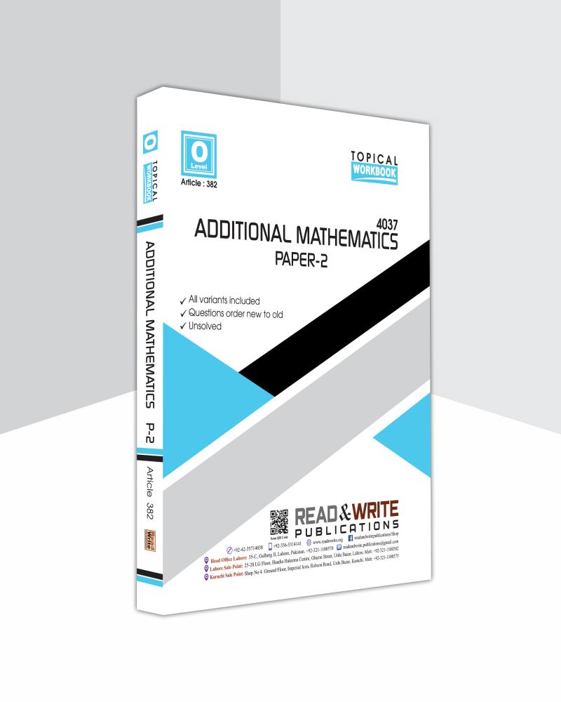 Add Papers Math Add Mathematics O Level Paper-2 Topical Workbook By Editorial Board ...