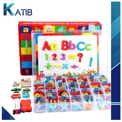 Magnetic Foam Alphabets and Numbers with Storage Box – 253 Pieces[PD][1Pc