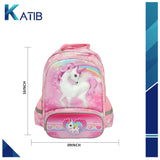 Happy Beauty Unicorn Pink School Backpack For Kids[1Pc][PD]