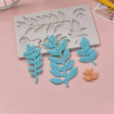 Leaf Shape Relief Plaster Mold[1Pc][PD]