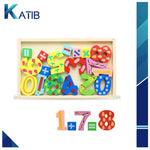 Baby Montessori Boxed Numbers Blocks Educational Wooden Toys[PD][1Pc]