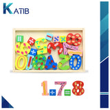 Baby Montessori Boxed Numbers Blocks Educational Wooden Toys[PD][1Pc]