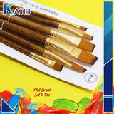 Keep Smiling Round Paint Brush Set 6pcs [PD][1Pack]