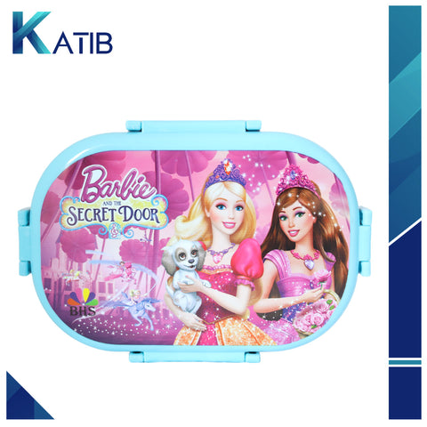 Barbie Lunch Box With Two Portions, Spoon & Fork [PD][1Pc]