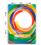 Salfar Spiral Notebook A5 100 Pages [IS][1Pc]