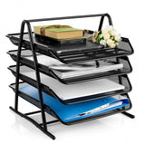 Heavy Duty Metal 4 Tier story Desktop Document Letter Tray [IS][1Pc]