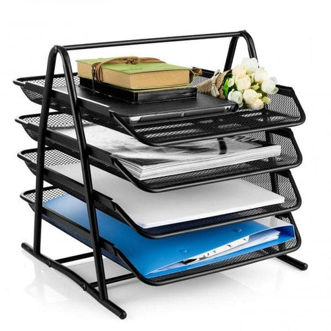 Heavy Duty Metal 4 Tier story Desktop Document Letter Tray [PD][1Pc]