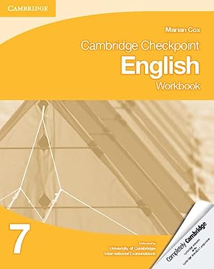 Cambridge Checkpoint English Workbook 7 (Cambridge International Examinations)