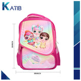 Happy Kids Backpack with Cute Characters Trolly Bag 3 In 1 [PD][1Pc]