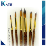 Keep Smiling Round Paint Brush Set 6pcs [PD][1Pack]