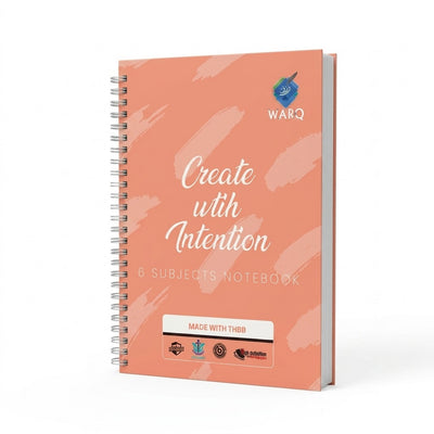 Warq Spiral Note Book 5 Subject 160 Pages [COB][1PC]