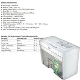 Deli E9932 2-Pages Cross-Cut Paper/CD/Card Shredder [IP][1Pc]