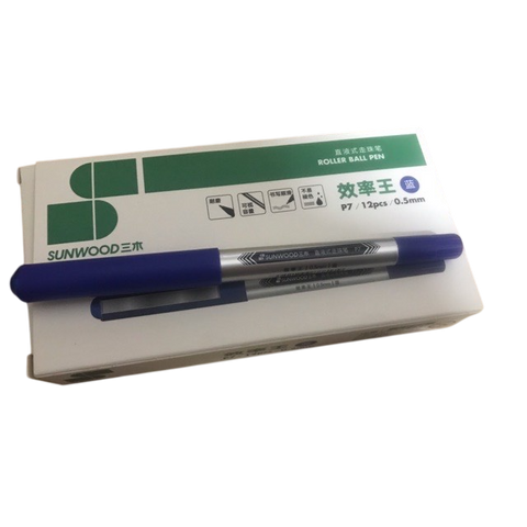 P7 Roller Ball Pen Sunwood 0.5mm BLUE [PD] [1PC]