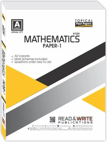Mathematics A Level Paper 1 Topical Past Paper [IP]