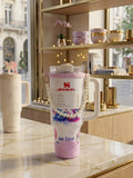 Watercolor "We Love" Edition with Pearl Strap Stanley Quencher H2.0 FlowState Tumbler (PDB)