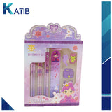 1set Cartoon Pattern Cute Stationery Set For School Kids[1Set][PD]