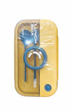 Lunch Box Microwavable with Fork Spoon 2 Compartments yellow [1Set][PD]