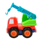 Children's freewheeling mini construction vehicle excavator cement truck loader miniature dual-drive set toy car [PD]