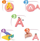 Alphabet Dough Tools Cutter Shape and Learn Letters and Language Dough Tools for Kids [PD]