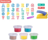 Alphabet Dough Tools Cutter Shape and Learn Letters and Language Dough Tools for Kids [PD]
