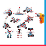 Junior Engineer Kids Construction Tool Kit with Battery Operated Drill | 552PCS [PD]