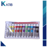 12 Fabric Color Tube Set - Multicolor - Size 12ml tube [PD][12's Set]