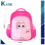 3 Pcs Trolly Girls School Bag [PD][1Pc]