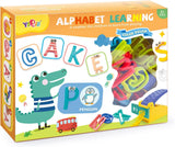 Alphabet Dough Tools Cutter Shape and Learn Letters and Language Dough Tools for Kids [PD]