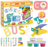 Alphabet Dough Tools Cutter Shape and Learn Letters and Language Dough Tools for Kids [PD]