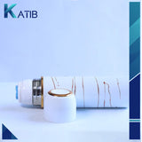 WATER BOTTLE FLASK MARBLE TEXTURE WHITE [PD][1Pc]