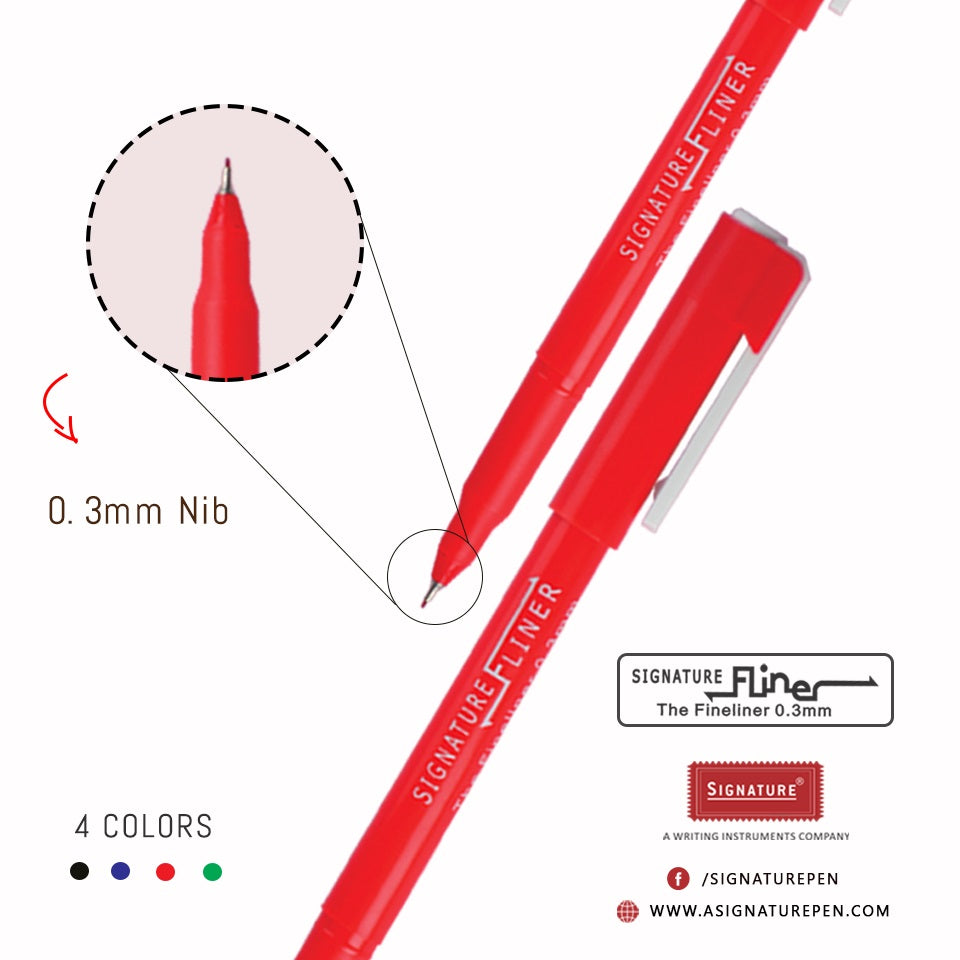 Fineliner Pointer Red [IP] – KATIB - Paper and Stationery at your doorstep
