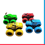 Hot Wheel Pack Of 4 - DIY Speed Launcher Monster Wheel Car Toy [PD]
