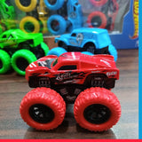 Hot Wheel Pack Of 4 - DIY Speed Launcher Monster Wheel Car Toy [PD]