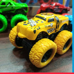 Hot Wheel Pack Of 4 - DIY Speed Launcher Monster Wheel Car Toy [PD]