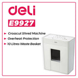 Deli E9927 5-Pages Cross-Cut Paper/CD/Card Shredder [IP]