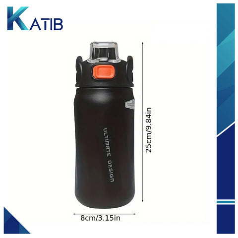 Black Steel Water Bottle [PD][1PC]