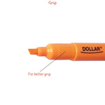 Dollar Neon Orange Highlighter 5mm  [IS][1PC]