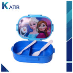 Frozen Lunch Box With Two Portions, Spoon & Fork [PD][1Pc]