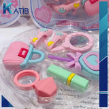 Cute Ladies Set cartoon style Erasers [PD][1Pc]