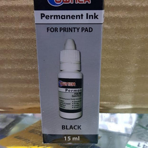 Owner Permanent Ink For Stamp Pad[1PC]