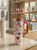 FlowState Tumbler Retro Red & White Pixel Hearts (PDB)