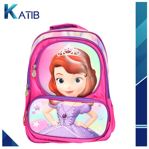 Disney 3D Sofia Embossed Character Bag for Girls [PD][1Pc]